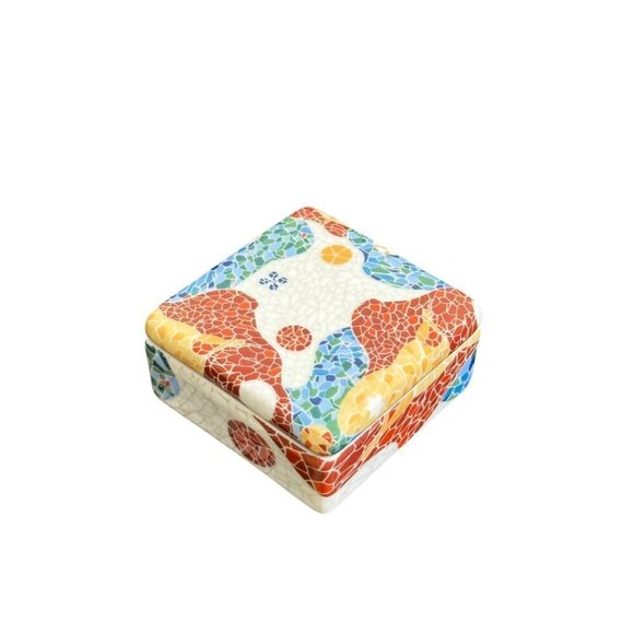 Vintage Grandma's Collection Bundles Trinket Jewelry Box Ceramic, Mosaic, Marble - Picture 9 of 13